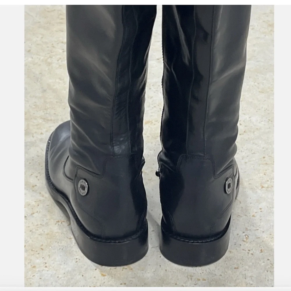 Cole Haan Black Knee High Riding Boots Womens Size 5 B Style D15559 - Picture 12 of 12